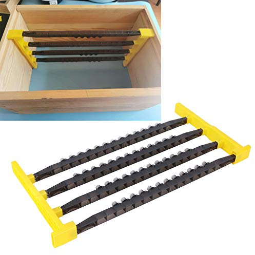 Hapivida Bee Cell Cups Kit Queen Rearing System Cultivating Cage Apiculture, Plastic Material Cell Strip Frame Unit 15 Holes Design Beekeeping Supplies Breeding Management