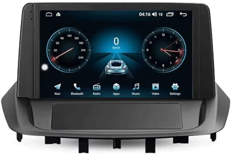 Autorradio Multimedia GPS Auto Inalámbrico Android 14 para Renault Fluence 1 2009-2017 Unidad Principal de 9 Pulgadas con Pantalla táctil GPS Bluetooth WiFi FM cámara de Marcha atrás (4G+32G).
