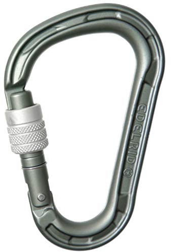 Edelrid Unisex – Erwachsene Karabiner HMS Magnum Screw, Slate, einheitlich