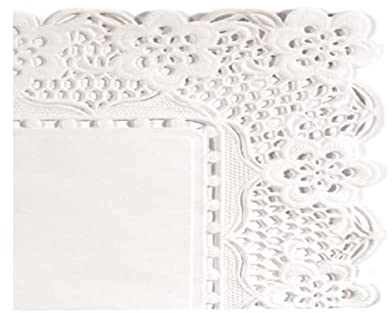 Garcia de Pou 250 unità rettangolare centrini, carta, bianco, 32 x 26 x 30 cm