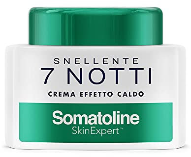 Somatoline SkinExpert, Snellente 7 Notti Crema Effetto Caldo, Trattamento Corpo Anticellulite, Ultra Intensivo con Estratto di Alga Rossa, 400ml