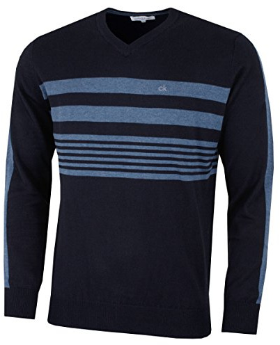 Calvin Klein para Hombre Rendimiento Cuello V Suéte - Armada - L