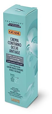 Guam, Seatherapy Anti-Ageing Augenkonturcreme, Creme mit Hyaluronsäure und Guam Algen, Anti-Falten mit Gezielter Wirkung gegen Tränensäcke und dunkle Augenringe, Made in Italy, 15 ml Packung