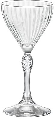 Bormioli Rocco America '20s 4.75 oz. Nick & Nora Martini Glasses, Clear, Set of 4