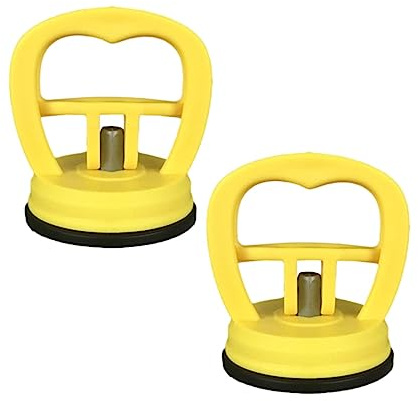 Dent Puller Car Dent Puller Removal Kit 2PCS Car Dent Remover Tools for Car Dent Repair Glass Screen Tiles & Objects Moving (Yellow)
