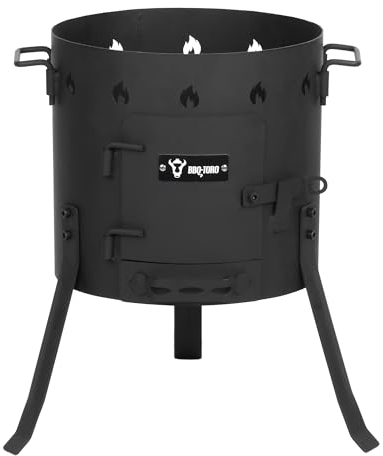 BBQ-Toro Kazan Estufa Ø 35 cm | Olla de Hierro Fundido para Estofados | Estufa de Camping Utschag | Cocina de Campo, Cocina Exterior, Horno de Gulash | Horno de Fuego, Caldera, Chimenea