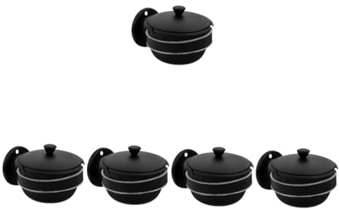 SOLUSTRE 5st Wandmontierter Aschenbecher Wandaschenbecher Coole Badezimmer Zur Wandmontage Toilette Rostfreier Stahl Container