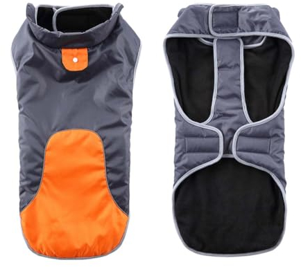 Hunde-Wintermantel, Hals, verstellbares Halsband, Metall-Leinenhaken, warme Hundekleidung, Rollkragenjacken, wasserdicht, Haustier für Hunde