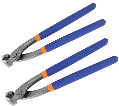 WADFOW 2 PCS Nail Puller: 9 and 10, Carpenter Pincer Tool and Ear Clamp Nail Puller Pliers for Pulling Nails or Cutting Wires