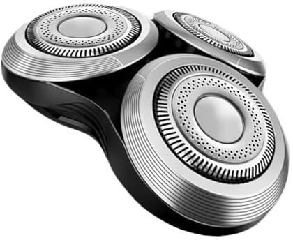 Kompletter Ersatzrasierkopf für Philips Norel*o Series 9000, SH90/SH60 Scherkopf mit Metallrahmen und doppellagigen Präzisionsklingen, silberfarben, inklusive Basis – Hochwertiger Rasierkopfersatz