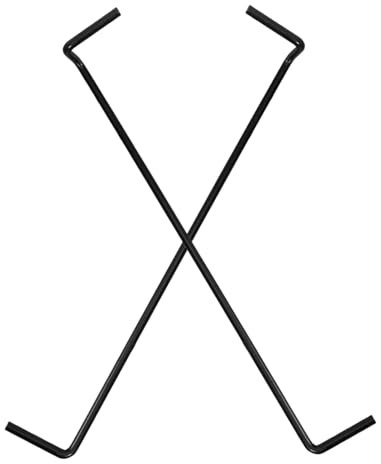 LOPUNER 2 Pièces Crochets pour Perforé de Crochets Support Stable pour Étagères de Affichage Objets