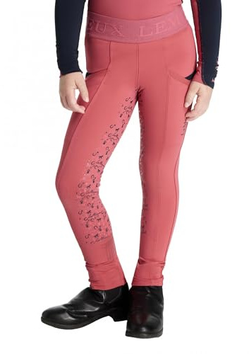LeMieux Mini Pull Ons - Childrens Horse Riding Trousers - Cranberry - 7-8years