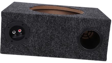 CTIRCHIU 10-inch Car Enclosed Subwoofer Enclosure Box, Ultra-thin Vehicle Speaker Subwoofer Cover, Single Bass Speaker Box for Car Audio System Installation