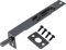 Sourcing Map Flush Bolt, 6 Inch Stainless Steel Concealed Slide Lock Latch for Wood Composite Doors, Double Doors, Black