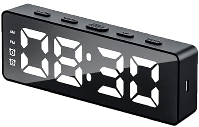 jomparis Digitaler Wecker-LED Digitaluhr für am Bett,Tischuhren gut lesbar USB-betriebener