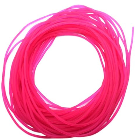 1 Línea De Goma Elástica Sólida Rosa, 1.6 Mm, 10 M De Línea Sólida For Pesca