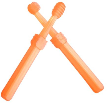 Healvian 2stücke Babyzahnbürste Mit Zungenreiniger Und Aufbewahrungsbox Silikonbürste Für Zahnfleischpflege Zahnbürsten-set Für Junge Mädchen Und Kleinkinder Mundpflege Für Junge