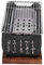Generic Japanischer Holzkohlegrill, Tragbarer Mini-Grill aus Aluminiumlegierung, Netzmuster, Holzbodenplatte