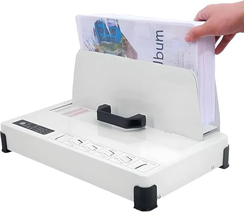FJYAWEN Heißschmelzbindegerät Für A3/A4/A5/A6-Dokumente, PTC-Keramikheizung, Bindet 50 Mm Dicke, 3 Heizeinstellungen, Thermobindegerät Für Zuhause/Büro