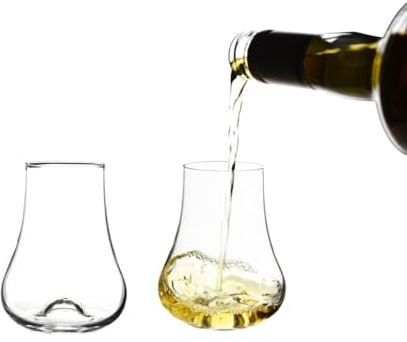 B.BOHEMIAN Rum & Whisky Gläser 6er Set - Sensorik Rum degustation glas 240 ml - Spülmaschinengeeignet - Auch als Whiskey Gläser Set geeignet, cristallin glas