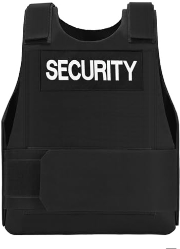 Taeku Chaleco de Entrenamiento al Aire Libre, Chaleco de Seguridad Ligero Ajustable para Airsoft, Paintball, Cosplay y Juegos en Equipo (Blanco)