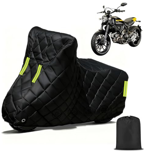 Telo Moto per Triumph Speed 400,Addensato Antigrandine Telo Coprimoto con Strisce Riflettenti Impermeabile Antipolvere Antivento e Antineve