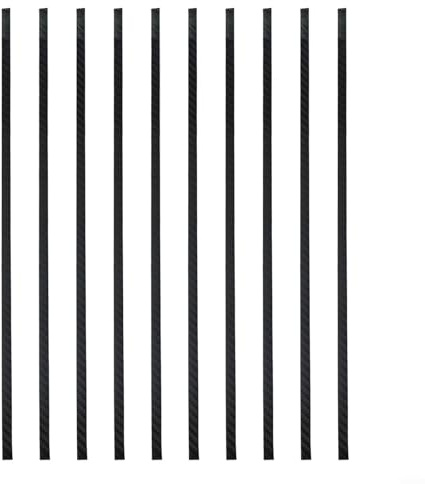 Lot de 10 bandes de protection pour raquettes de tennis de table fabriquées en matériau PU léger pour protéger efficacement les bords de pagaie (noir, 8 mm)