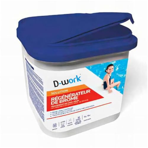 Régénérateur de Brome 5 kg - Traitement Piscine et Spa - Purification Efficace et Durable - D-Work
