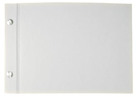 Album vitt skruvad, tvärs DIN A5, 25 ark, 190 g