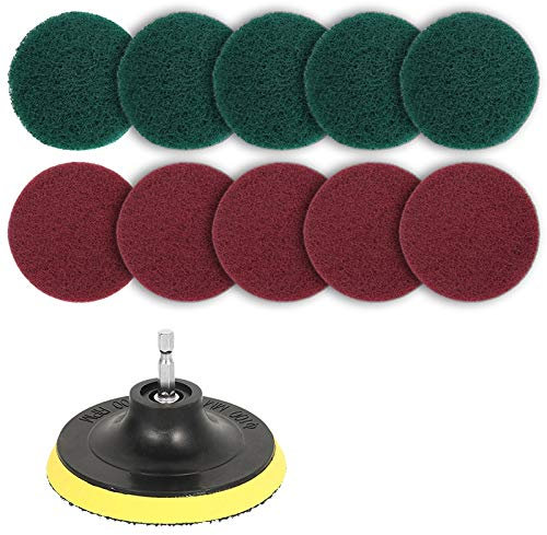 Lot de 11 brosses à récurer électriques pour perceuse, brosse à récurer pour carrelage, outil de nettoyage