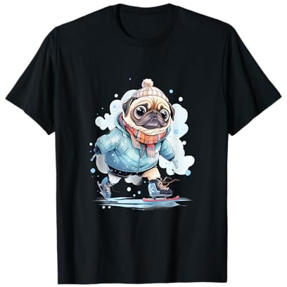 Patin à glace pour enfant Motif carlin T-Shirt