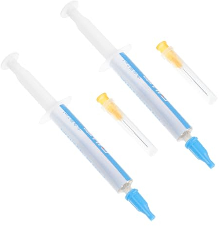 Gadpiparty 2St Schmiermittel für Lüfter Wärmeleitpaste für CPU Schoßtisch tuf Laptop Computerversorgung GPU Lagerfett Computerzubehör Chassis Bodenventilator Rato Rechner Schmieröl Abs Weiß