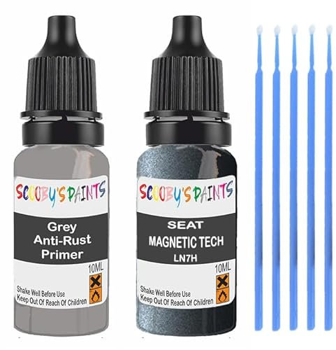 SCOOBYS PAINTS BACK IN THE MIX Touch Up Paint For Seat Magnetic Tech Ln7H Scratch Stone Chip Repair With Grey Primer