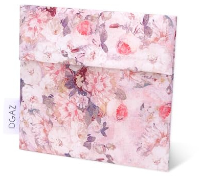 DGAZ Bolsa para Guardar Compresas, Bolsa de Menstruación Femenina para Protectores de Bragas/Copas Menstruales/Tampones, Bolsas Almacenamiento Toallas Sanitarias (Kaleidoscope)