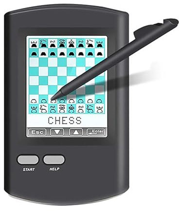 PLSGKF Mini Electronic Chess Board Intelligent, Schach Computer BerüHrungsbasierte, Mehrere MöGlichkeiten Zu Spielen, Elektronisches Schachspiel Hd Tragbar Einzelspieler-Computerspiel