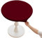 Cozomiz PU-Leder Elastische Tischdecke Gartentischdecke Runden Tischdecke wasserdichte rutschfeste Abwischbar Schmutzabweisend Tischdecke 140cm Rot