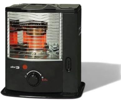 Briconess.com Stufa a combustibile 2.2 Kw in Acciaio 43x29x45 cm con capacità Serbatoio 4 lt