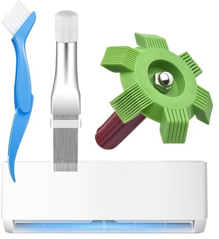 Peine Para Aletas De Aire Acondicionado | Peine Enderezador Para Aire Acondicionado | Cepillo Limpiador Para Evaporadores, Accesorios Del Hogar Para Uso Profesional En Casa, Dormitorio, Taller Y Garaj