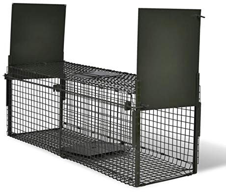 Xichuzi Trampa para Animales Vivos 2 Puertas, Trampa para Gatos, Jaula Trampa Pajaros, Jaula Trampa Palomas, Jaulas Atrapa Gatos, Jaula Trampa para Conejos