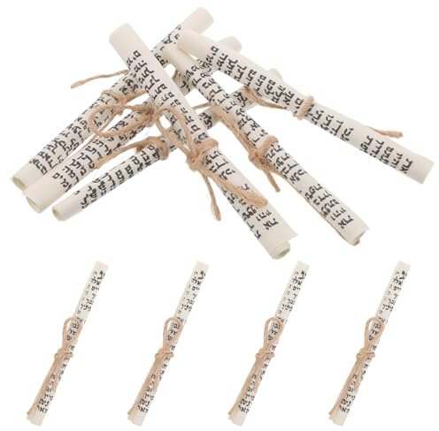 Alipis 10 st Mezuzah-rullar Bibelvälsignelser Judiska dörrposter Religiösa dörrprydnader för inflyttningsdekoration Israel Judaica dörrdekoration för hemmet 2,95 x 0,39