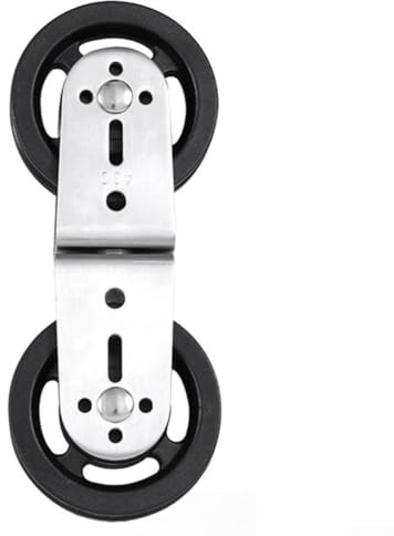 Yuanpgky Pulegge doppie con rotazione a 360° per macchine con cavi, attacco a trazione verso il basso per attrezzature fitness, 220 x 88 x 30 mm, compatibile con sistemi di pulegge da palestra a casa