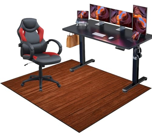 Alfombras Gaming Oficina Suelo, Alfombra Silla Oficina, Alfombrilla para Silla de Gaming, Alfombra Silla Ruedas Antideslizante, Alfombras para Sillas, Alfombrilla Protectora para Suelos 120 x 180 cm