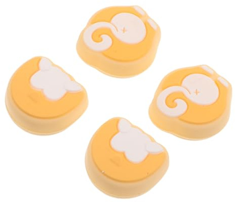 HIAKDOFT Cappucci Joystick in Silicone Antiscivolo per Controller Switch, Set da 4 Tappi Protettivi per Impugnatura Pollice, Accessori per Gaming e Protezione Joystick Console