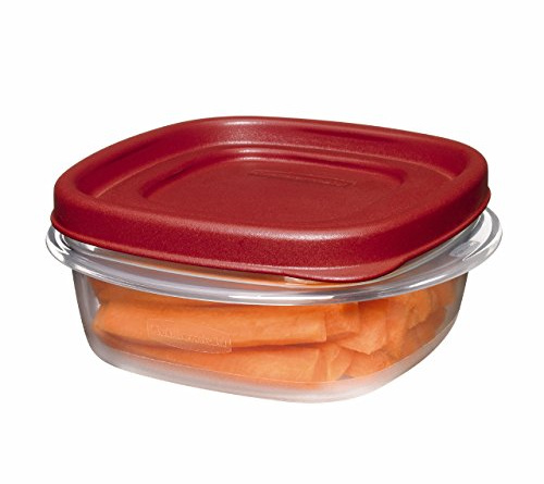 Rubbermaid Easy Find Lid 1.25-Cup Food Storage Container, Red