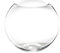 Floralcraft® 25cm Clear Glass Fish Bowl Round Centerpiece Display Vase Terrarium, Sphere Bubble Ball Flower Vase for Home Office Hotel Wedding Decoration