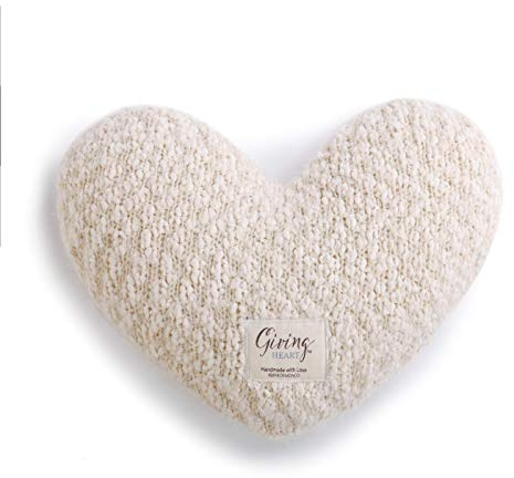 DEMDACO Giving Collection Cream Weighted Giving Heart, 1.85 lbs
