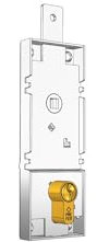 Prefer B561.681Z.0000 Serrature per Porte Basculanti/garage interasse 70 mm Cilindro Profilo Europeo senza cilindro, catenaccio con foro M6
