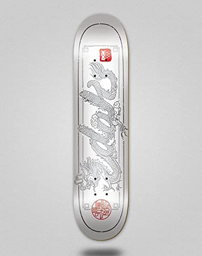 DGK monopatin Skate Skateboard Deck Tabla Dragon White 8.06