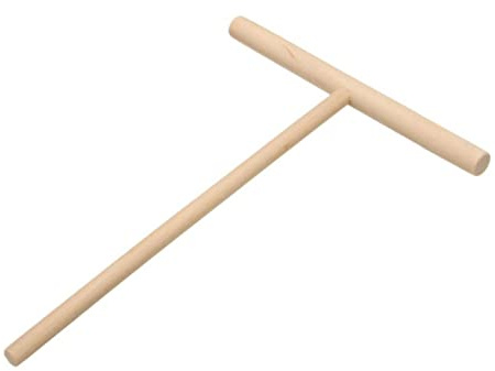 MAGICLULU 2pcs Wooden Crepe Pancake Spreader Distributor Kitchen Utensil for Even Spreading for Making Thin Crepes Pancakes Essential Wooden Cooking Tool