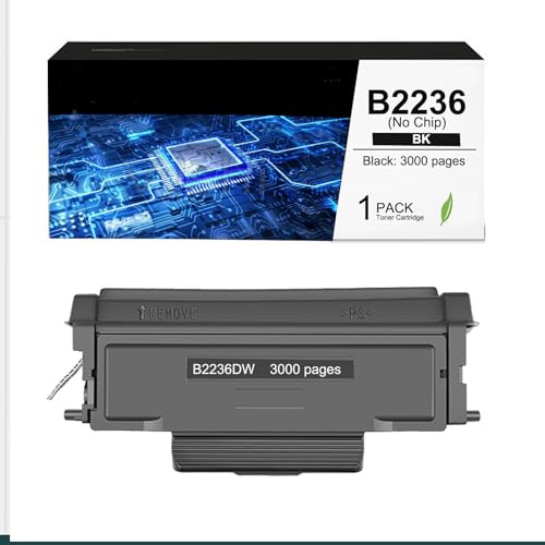 CAIDI Cartuccia toner B2236 (senza chip) compatibile B223H00 B2236dw Cartucce di toner di ricambio per stampante Lexmark B2236dw B2442dw B2546dn B2650dn (1-Pack)